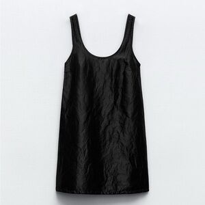 NWT ZARA satin effect mini dress